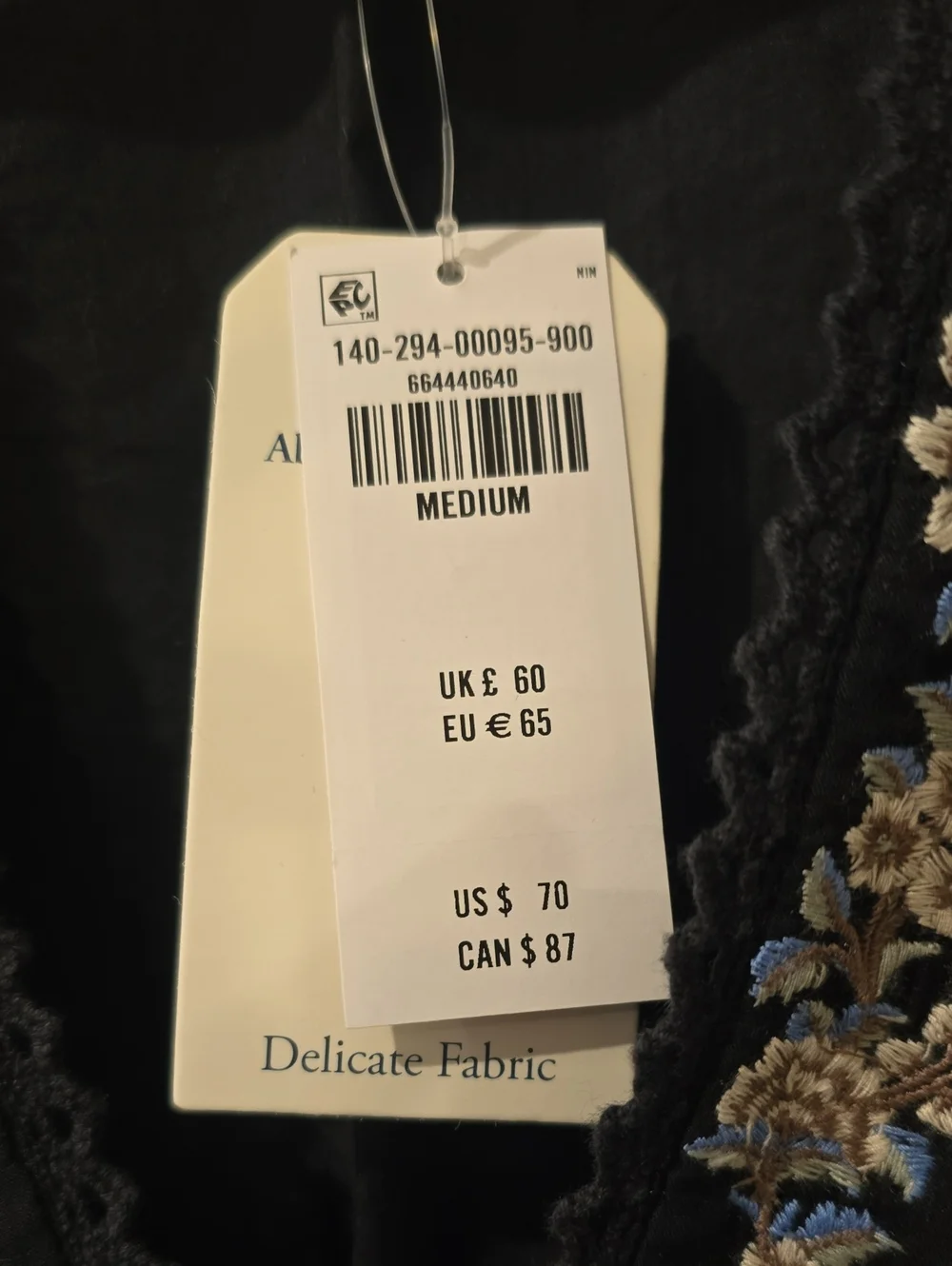 A&F Puff Sleeve Button-Through Top